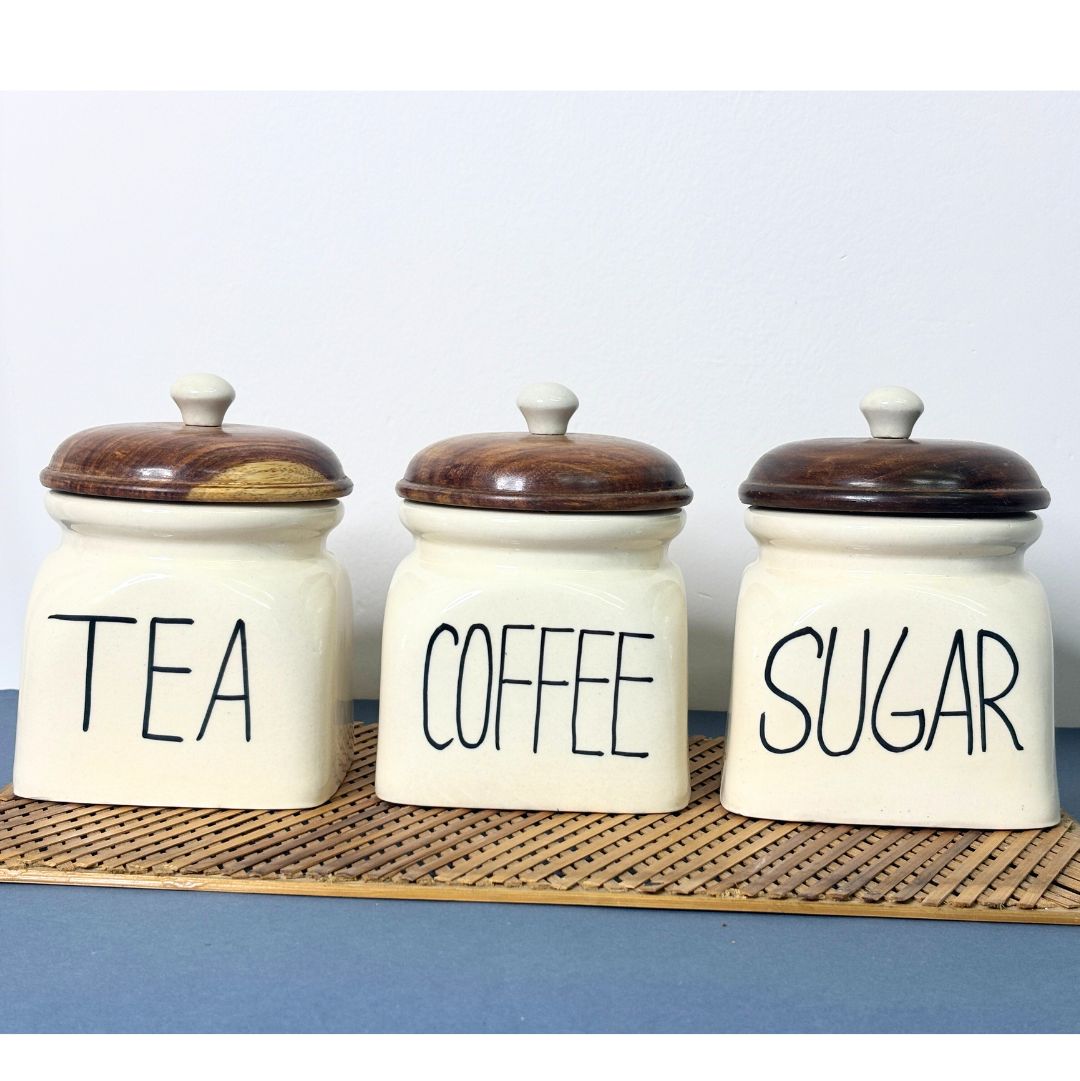 Cuddle Tea/Coffee Sugar Canister Jar Set of - Main Image