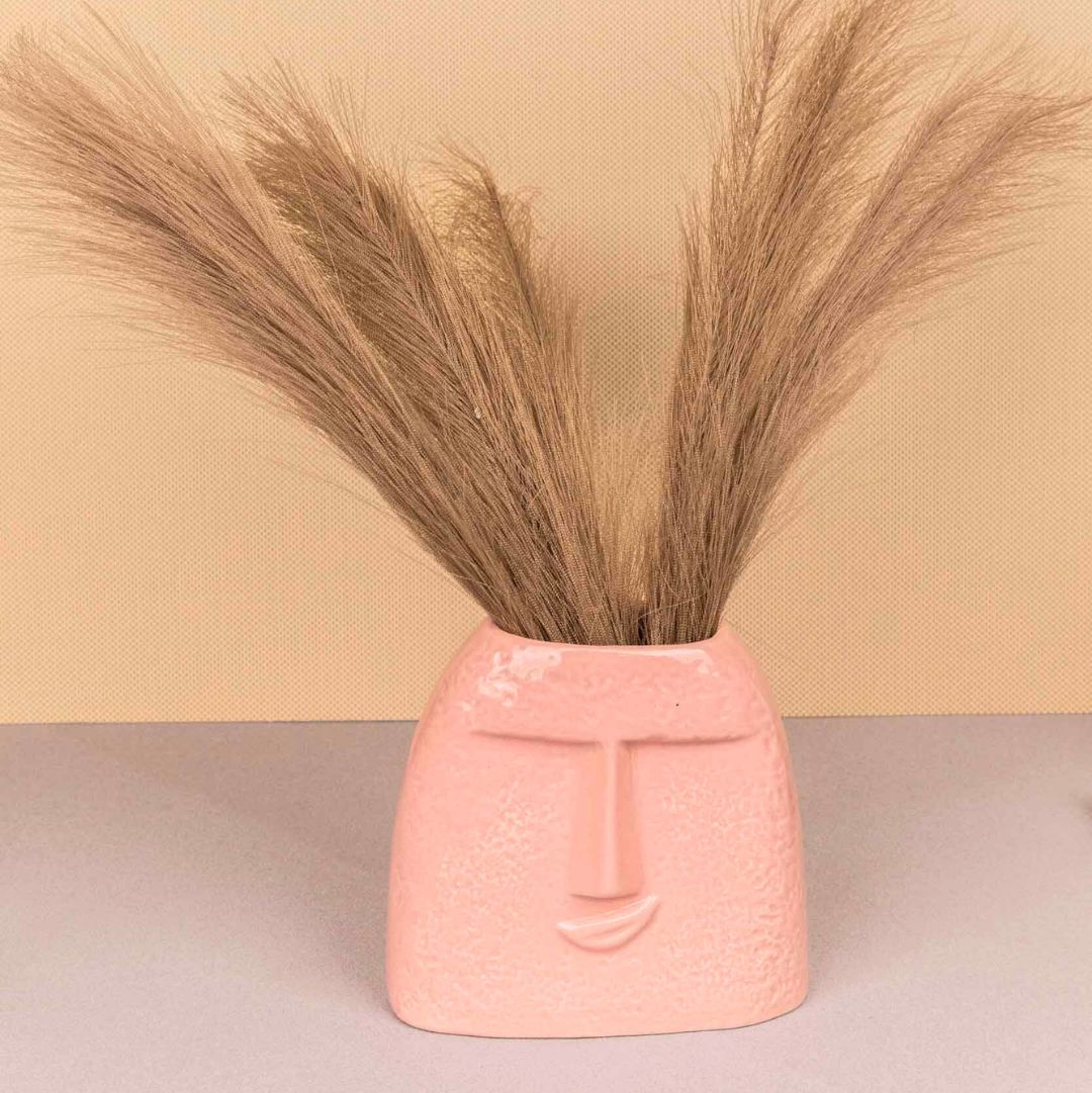 Smirk Pink Ceramic Vase