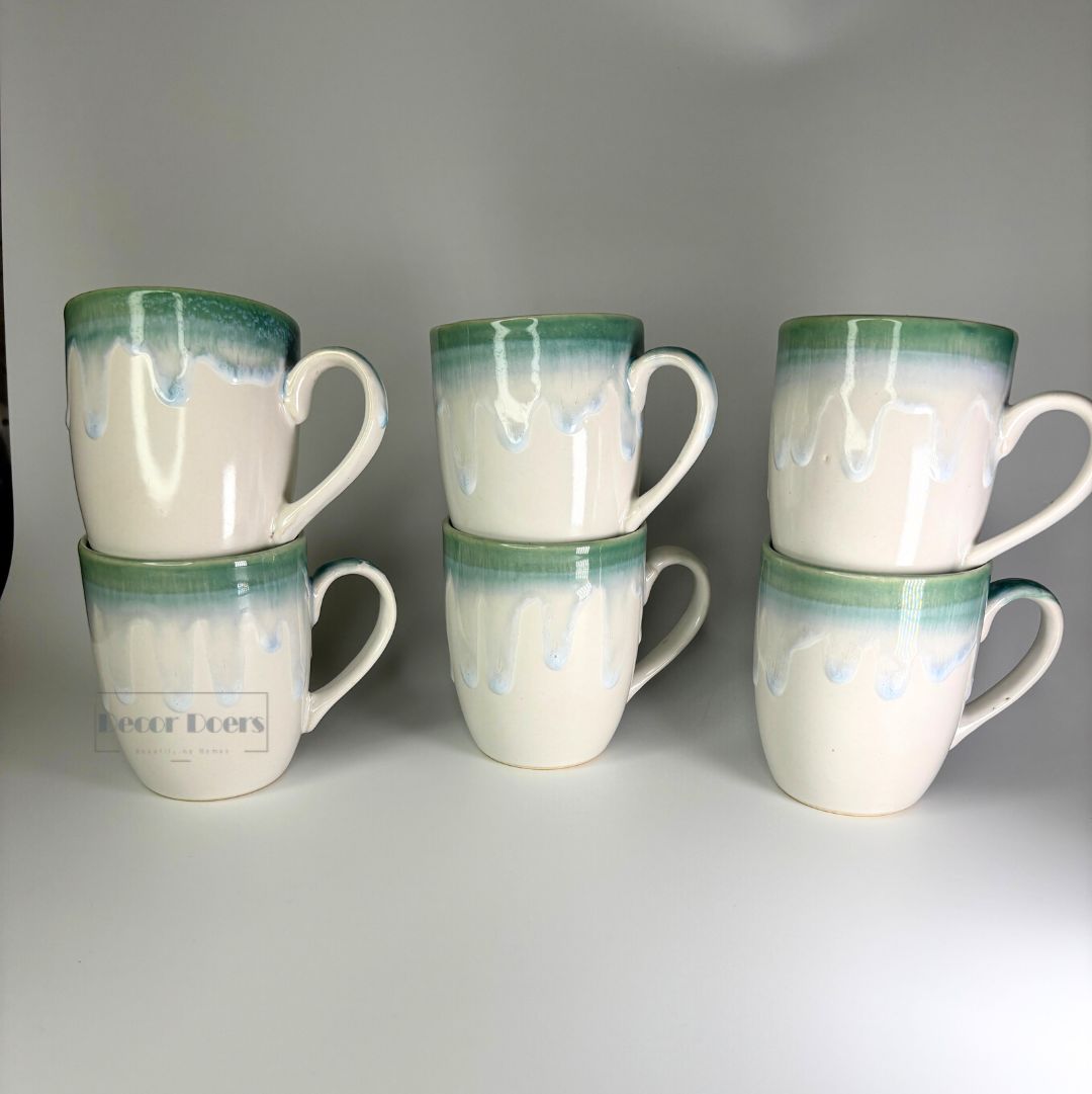 Vanila Sip Tea Cup Set of 6 – Modern, Durable & Premium
