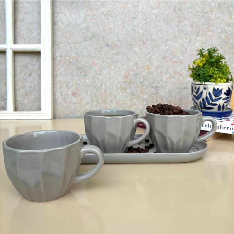 Morning Bliss Coffee Cup Trio