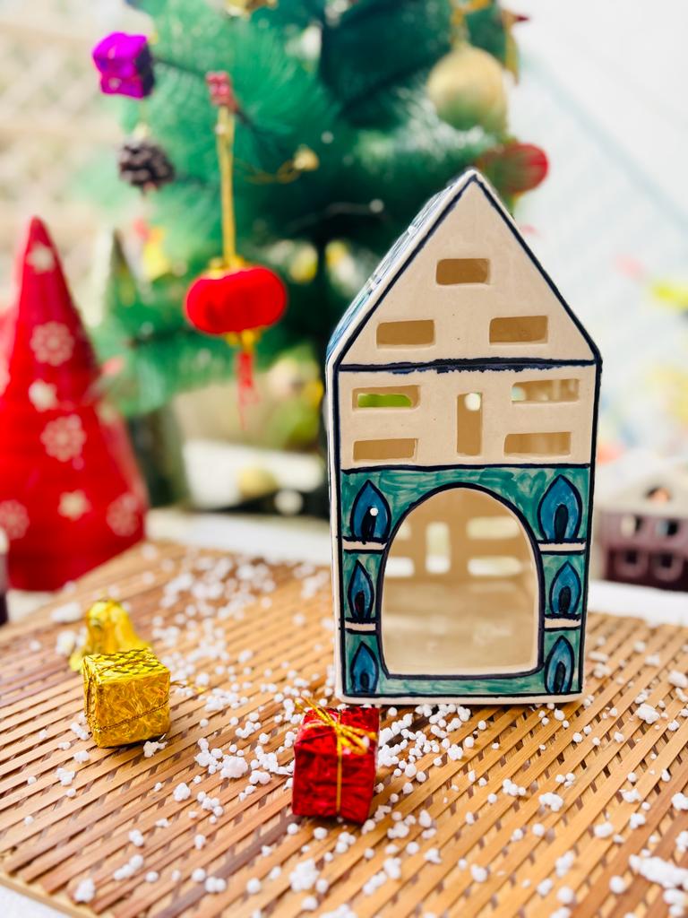 Enchanted Moroccan Glowhouse – Handcrafted Ceramic Lantern