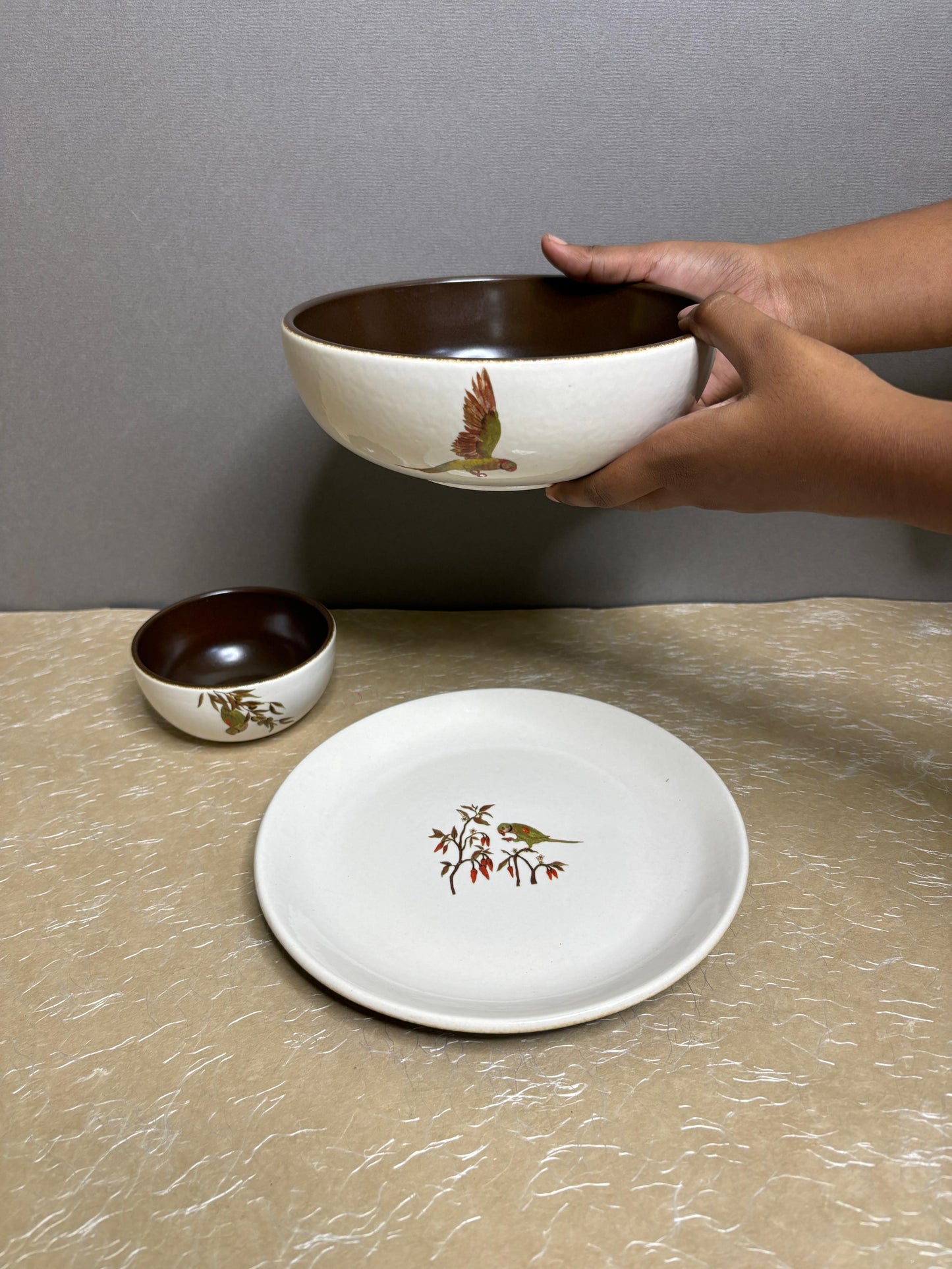 Parrot Decal Breakfast Set