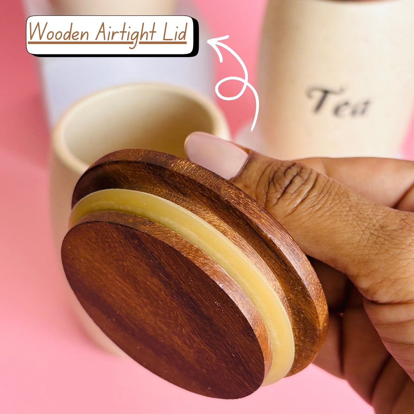 Tea Sugar Coffee Canister Set of 3