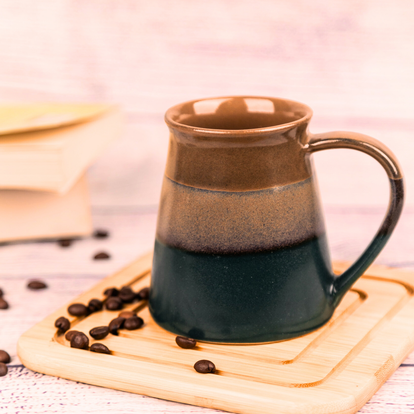 Office Desk Coffee Mug | Grey Ceramic Coffee Mug