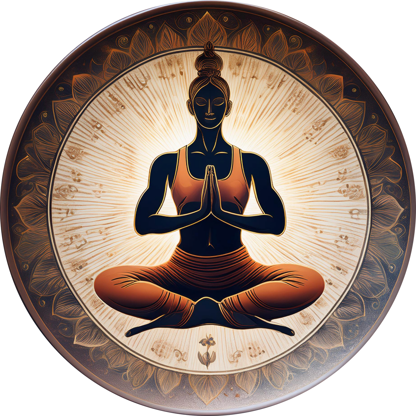 The Yoga Ceramic Wall Plate