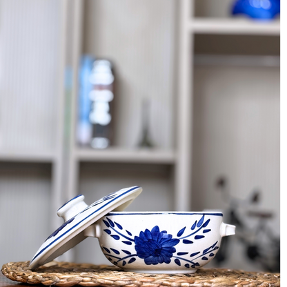 Blue Poppy Donga with Lid/Casserole