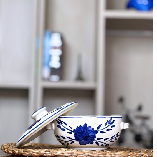 Blue Poppy Donga with Lid/Casserole