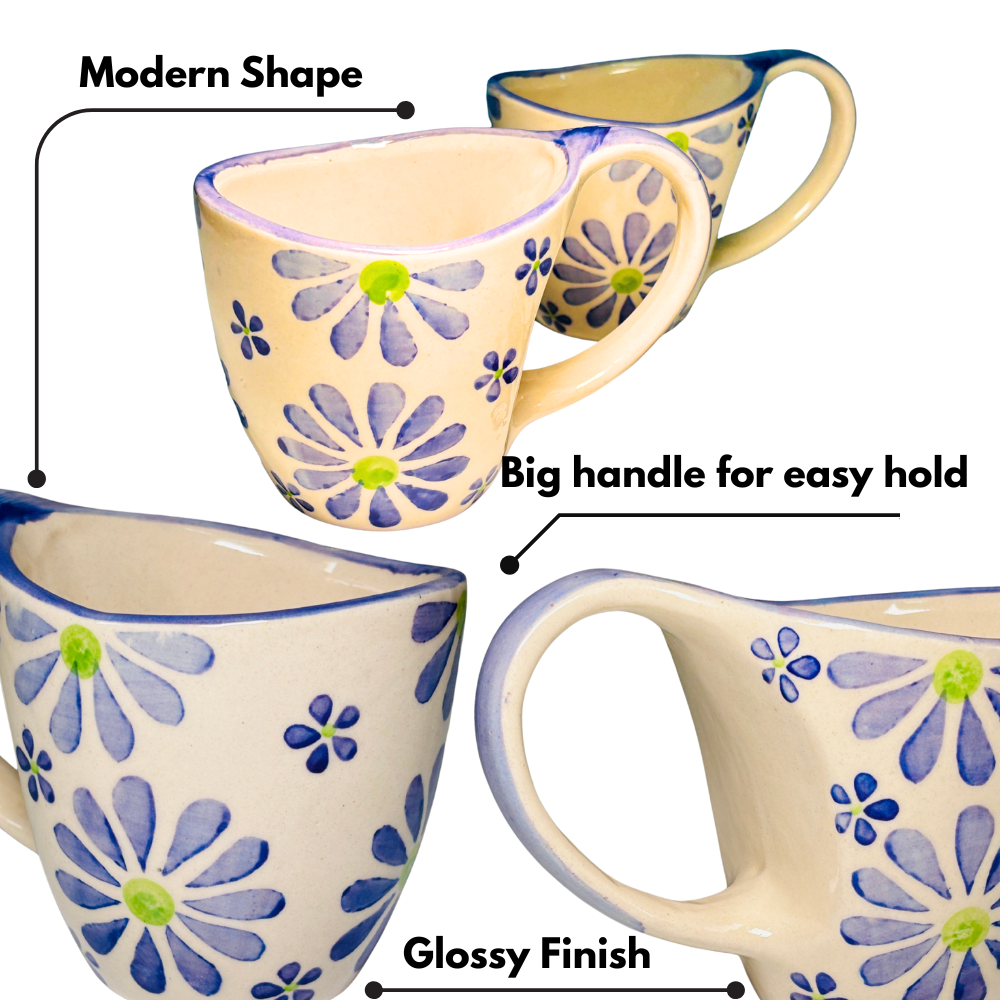 Elm floral Coffee Mug Set of 2