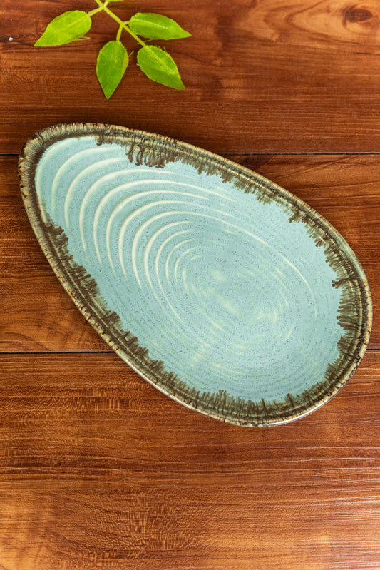 Green Almond Studio Platter Set of 2