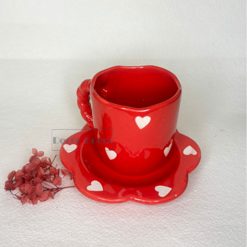 Take my heart Mug with Saucer - Best for Gifting