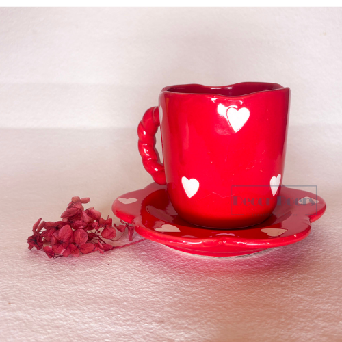 Take my heart Mug with Saucer - Best for Gifting