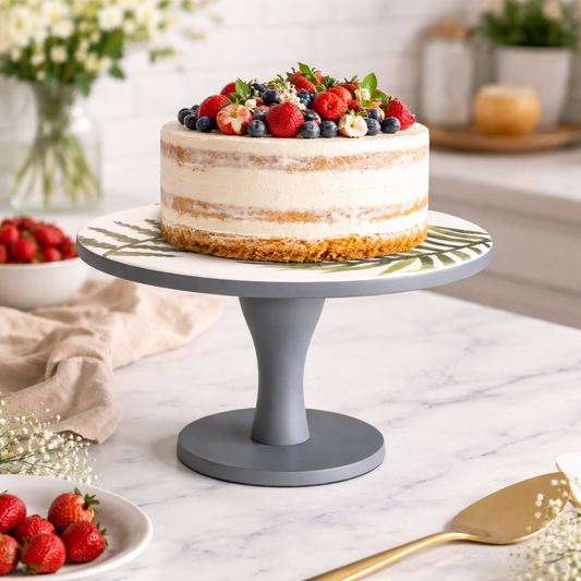 Gulmohar Cast Iron Cake Stand – Elegant Cake Display Stand