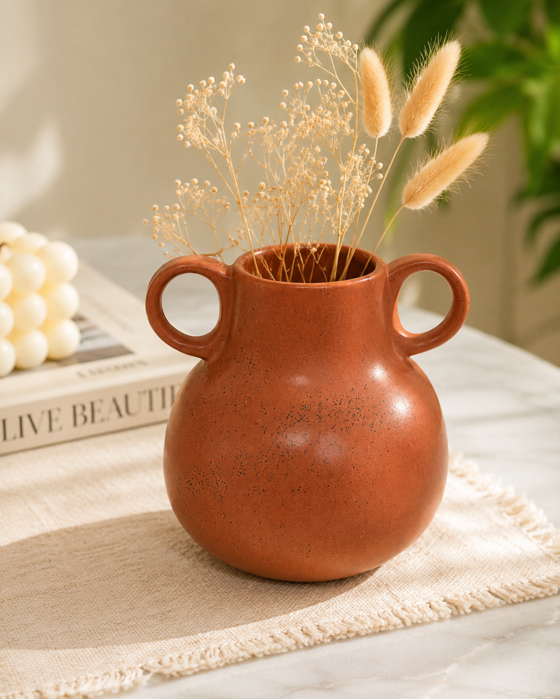 Brown Beauty Ceramic Decorative Vase