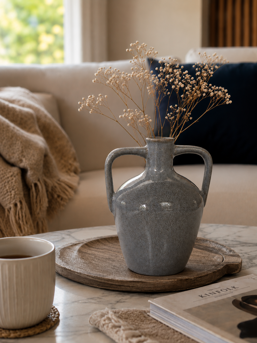 Rustic Grey Bud Vase