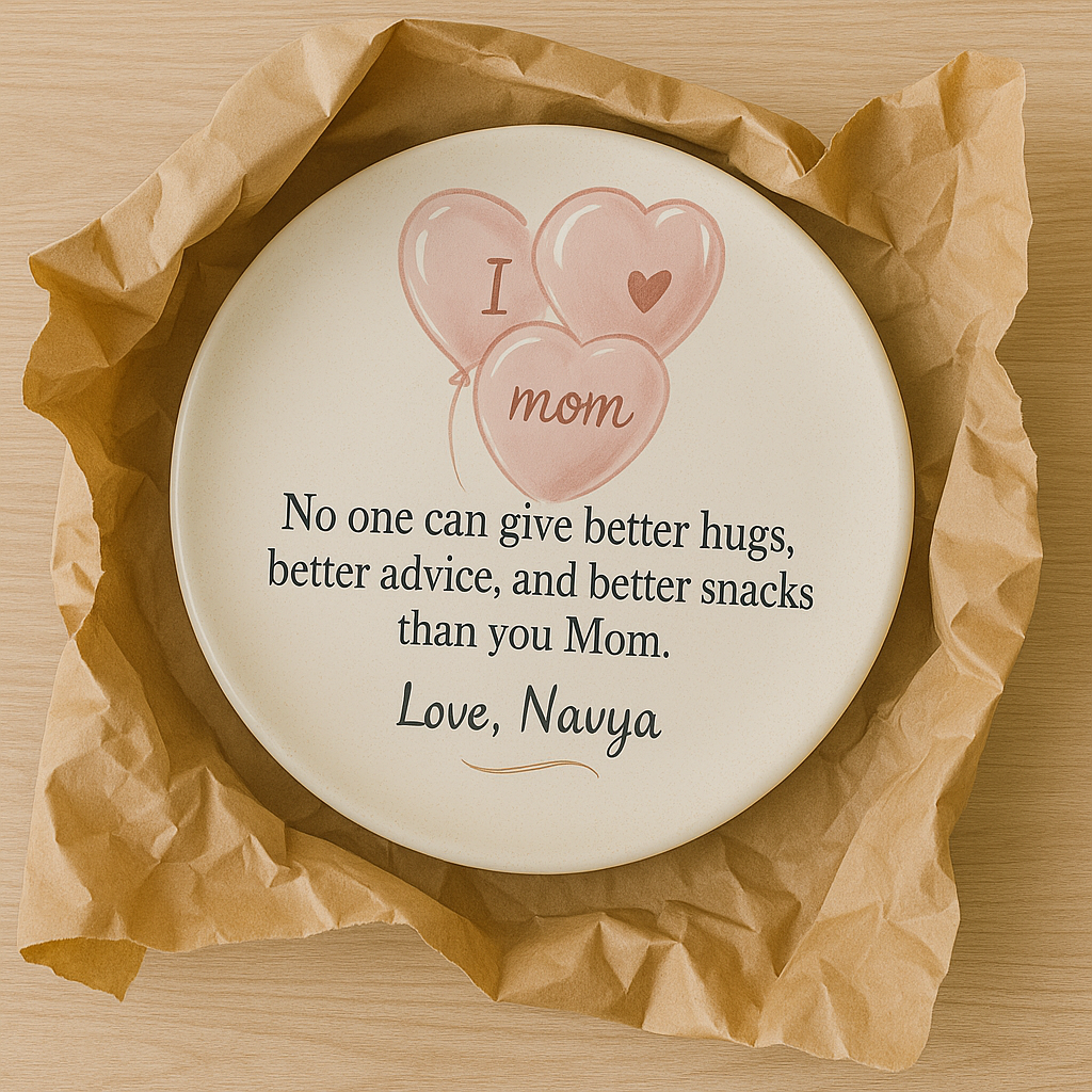 Heartfelt Love Quote to Mom [Customize Wall Plates]