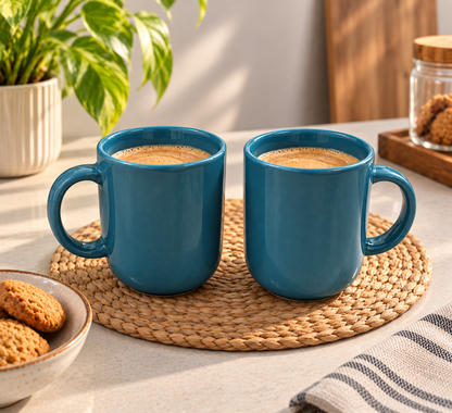 Teal Blue Solid Coffee Mug