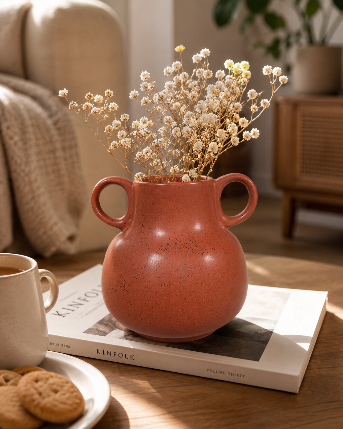 Brown Beauty Ceramic Decorative Vase
