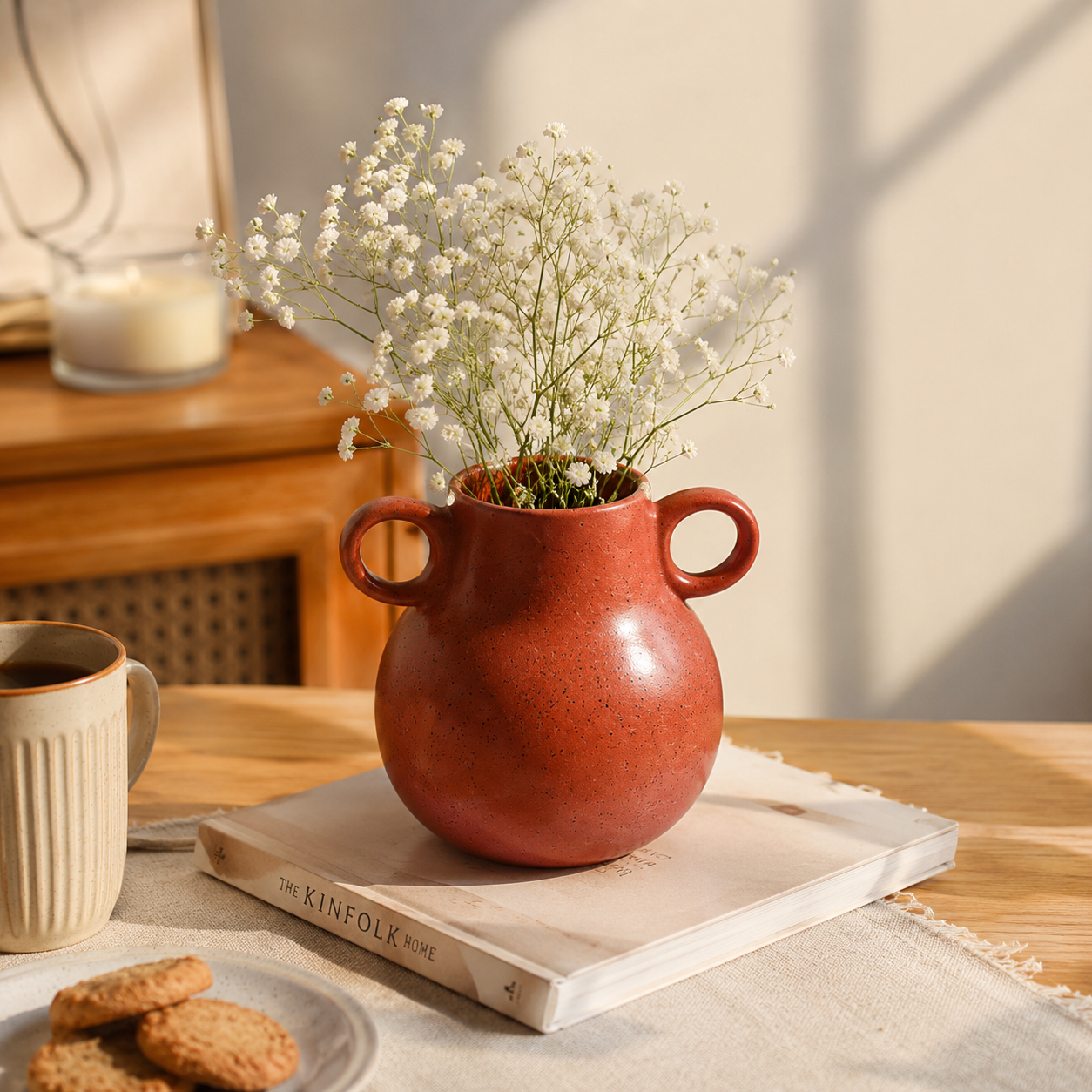 Brown Beauty Ceramic Decorative Vase