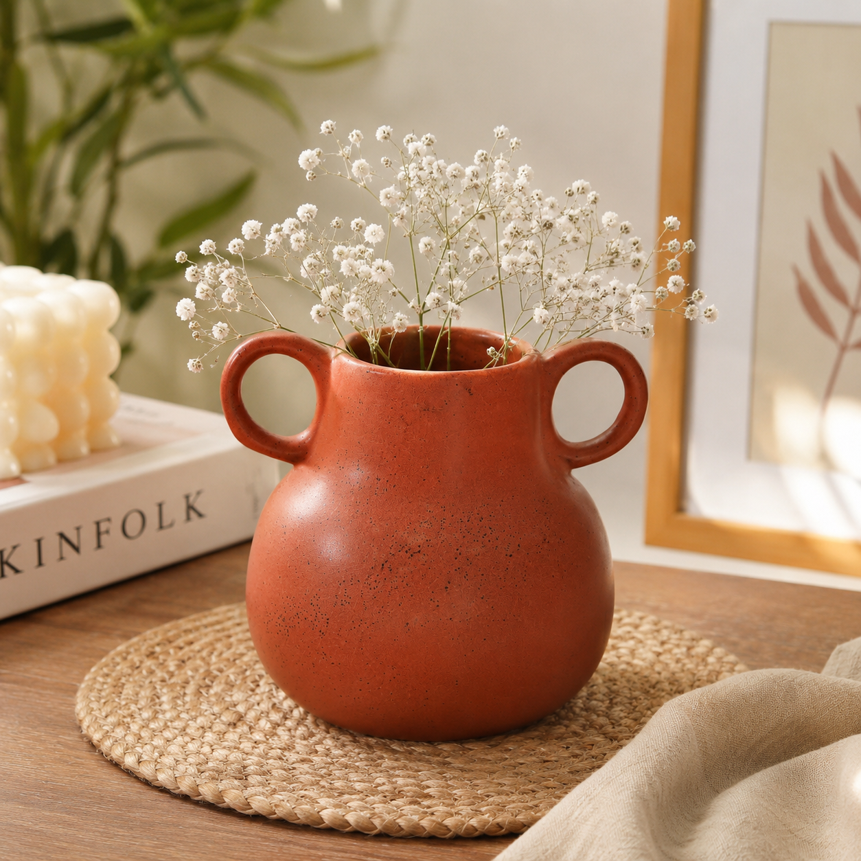 Brown Beauty Ceramic Decorative Vase