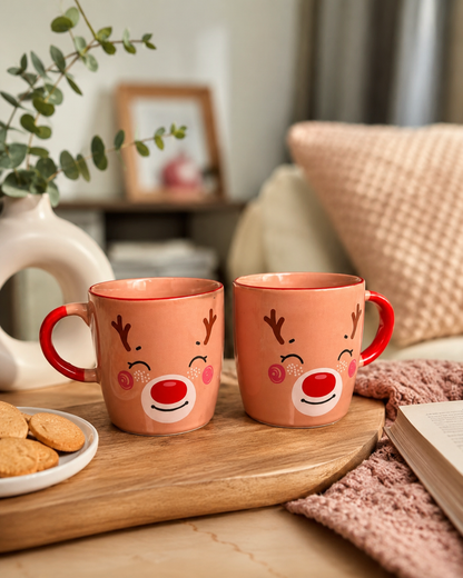 Deer Cute Mug set of 2