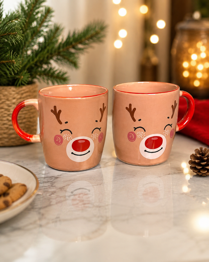 Deer Cute Mug set of 2