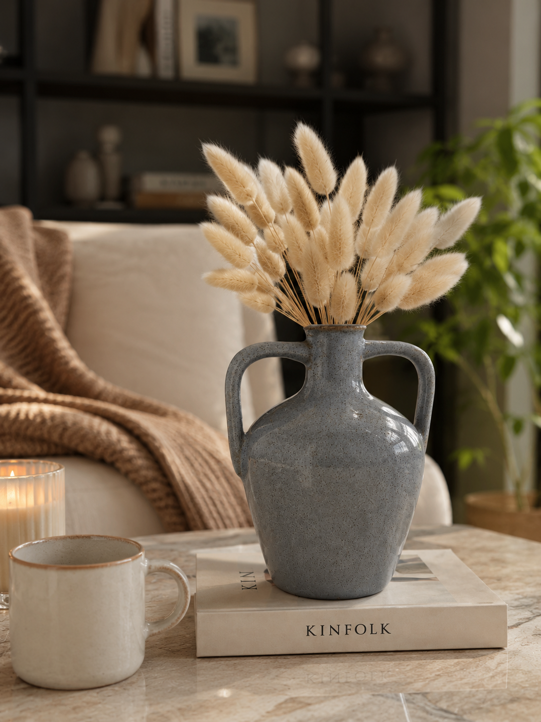 Rustic Grey Bud Vase