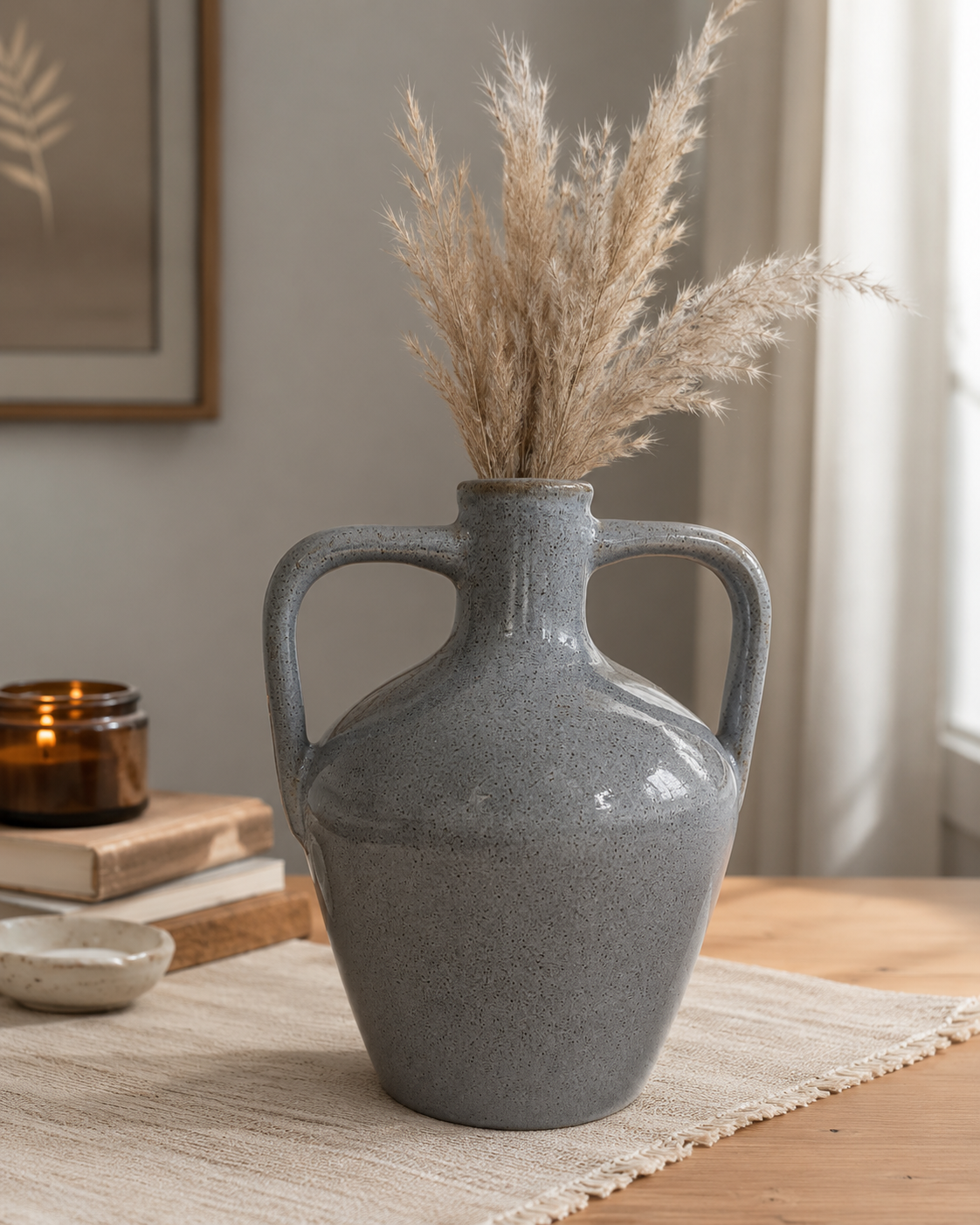 Rustic Grey Bud Vase