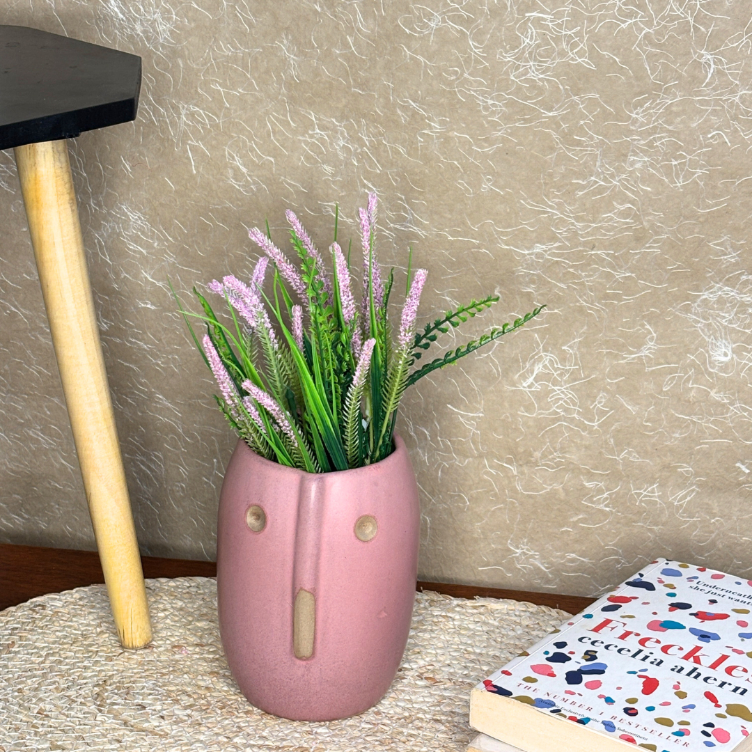 Baskin Ceramic Face Vase - Medium