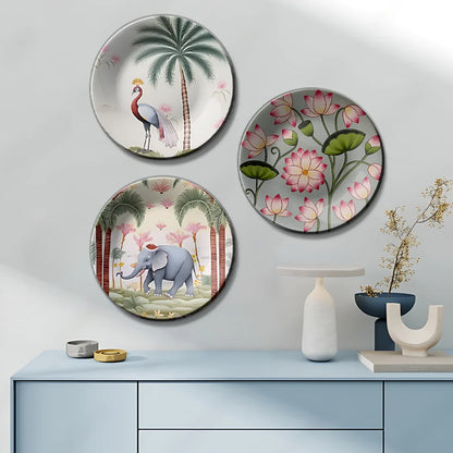 Nature Bliss Wall Plates [Set of 3]