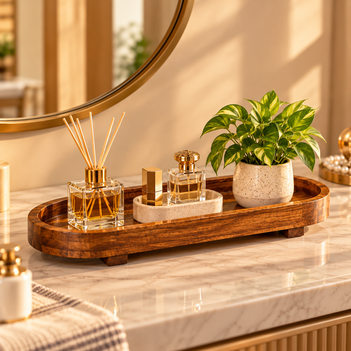 Timber Luxe Large Serving Tray