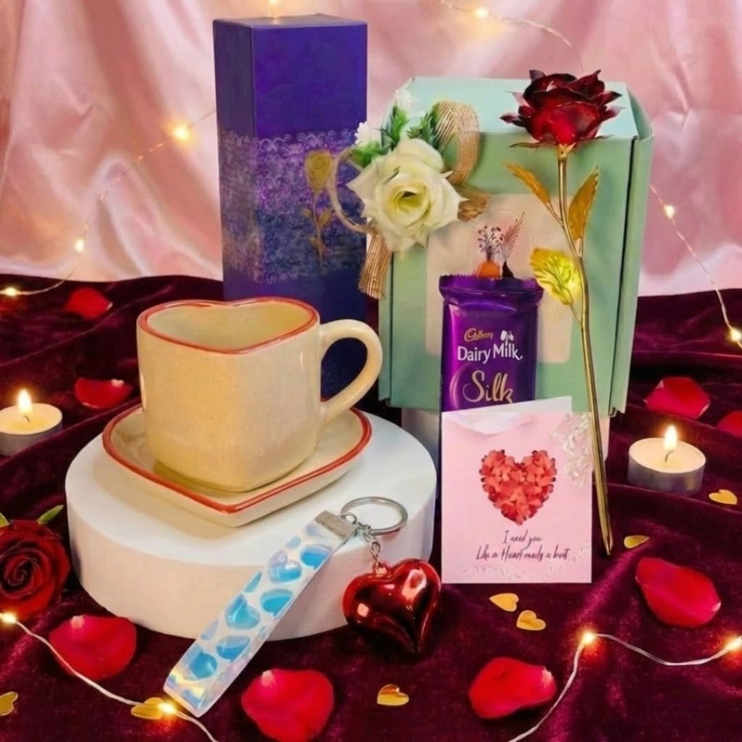 Heart Velvet Valentine Gift Hamper