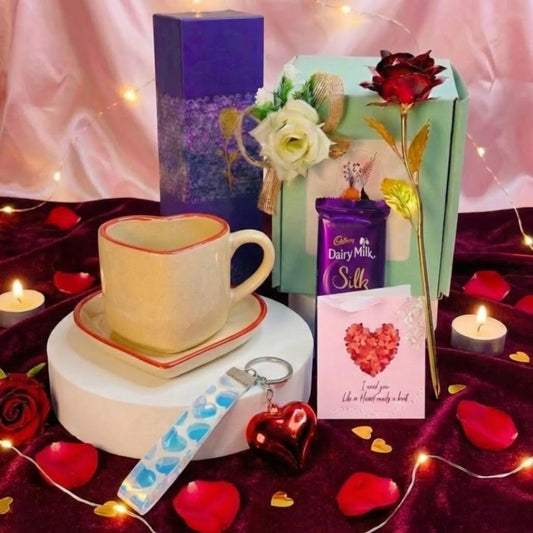 Heart Velvet Valentine Gift Hamper