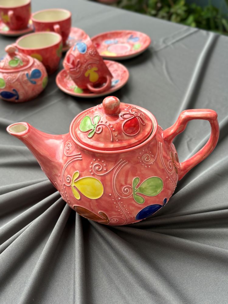 Red teapot set clearance