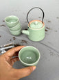 Serene Jade Japanese Ceramic Tea Set
