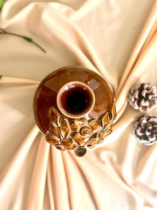 Brown Glow Bud Vase