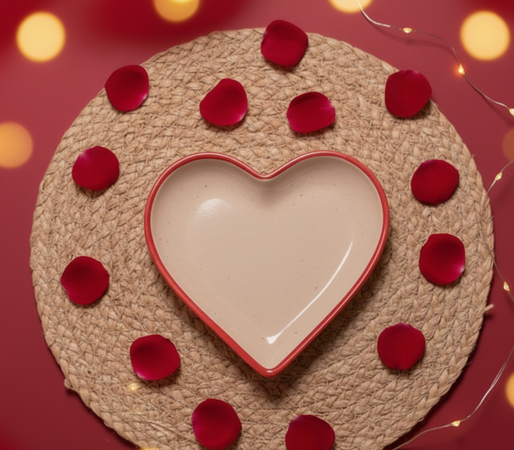 Love Brew Tea & Coffee Cup with Saucer – Couple Valentine Special