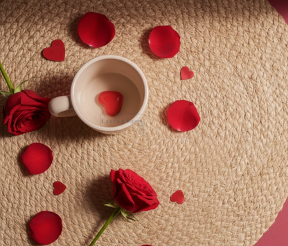 Love Brew Tea & Coffee Cup with Saucer – Couple Valentine Special