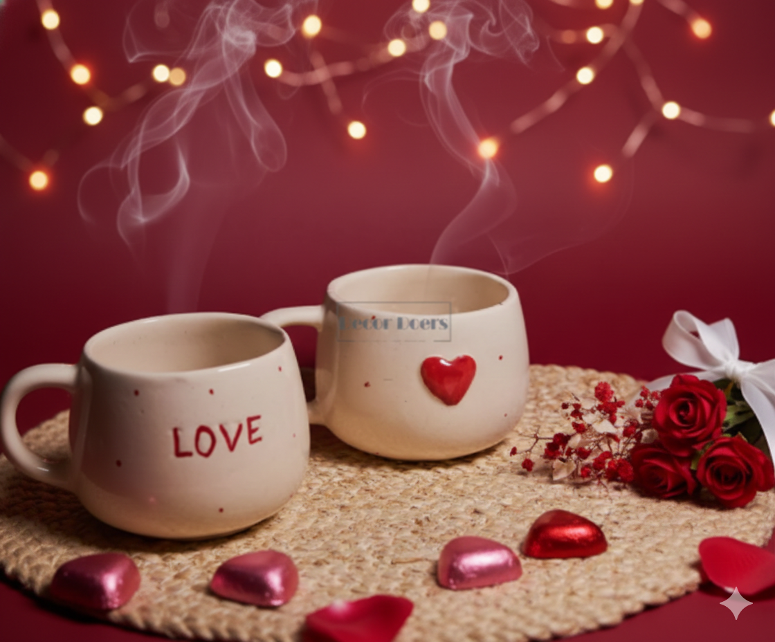 Love Coffee Mug Set of 2 – Best Gift for Couples