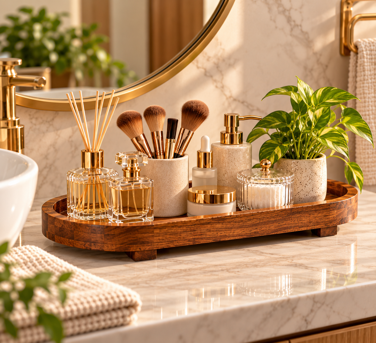 Timber Luxe Large Serving Tray