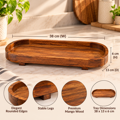 Timber Luxe Large Serving Tray