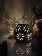 Enchanted Glow Ceramic Lantern - Decorative Ceramic Candle Holder