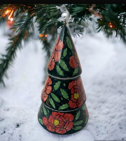 Floral Green Christmas Tree