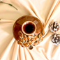 Brown Glow Bud Ceramic Vase – Handcrafted Home Decor
