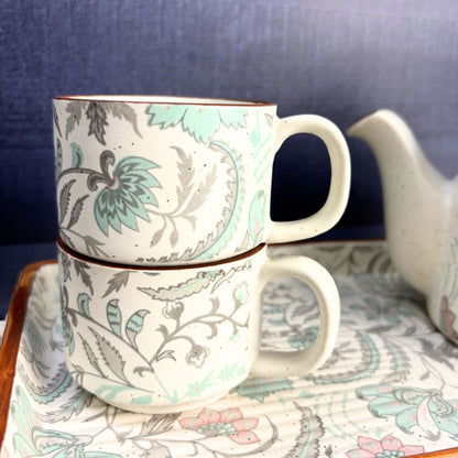 Aura Green Ceramic Tea Set