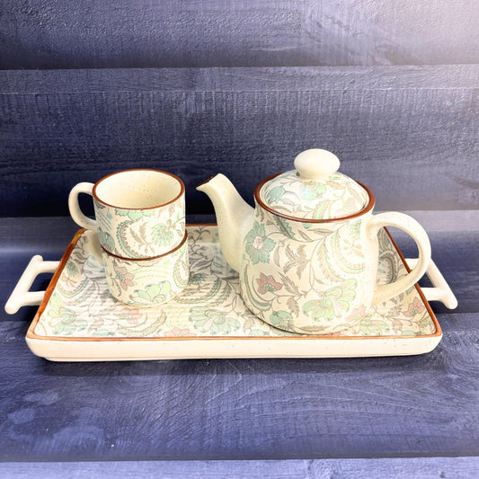 Aura Green Ceramic Tea Set