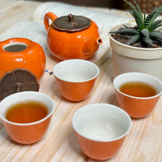Vibrant Harmony Ceramic Tea Set