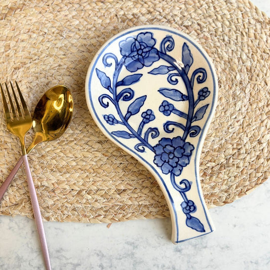 Essentials - Flora white Spoon Rest