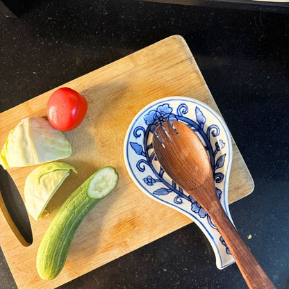 Essentials - Flora white Spoon Rest