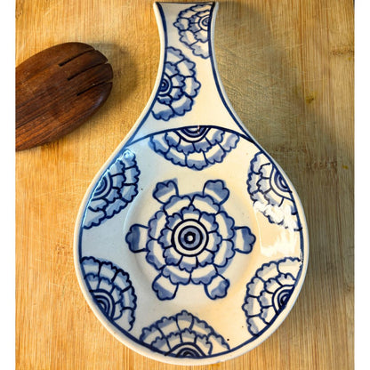 Mughal White Spoon Rest