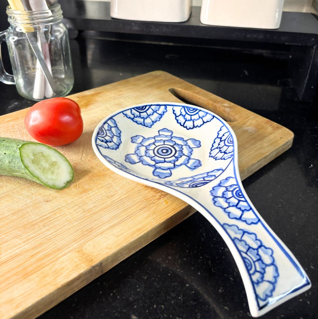 Mughal White Spoon Rest